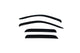 AVS 05-11 Dodge Dakota Quad Cab Ventvisor Outside Mount Window Deflectors 4pc - Smoke - Burkken Auto Parts