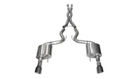 Corsa 2015-17 Ford Mustang GT Coupe 5.0L 3in Sport Cat-Back Exhaust Dual Rear Exit w/ Gun Metal Tips - Burkken Auto Parts