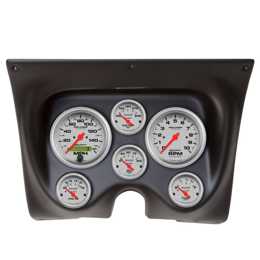 Autometer Ultra-Lite 67-68 Camaro/Firebird Dash Kit 6pc Tach / MPH / Fuel / Oil / WTMP / Volt - Burkken Auto Parts