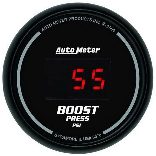 Autometer SportComp 52mm Digital 0-60 PSI Boost Gauge - Burkken Auto Parts