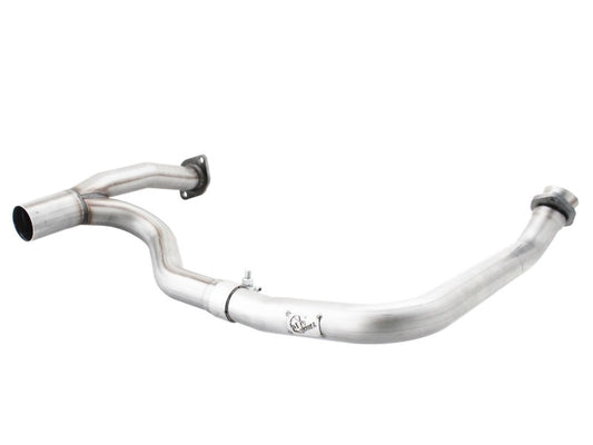 aFe Power Twisted Steel Y-Pipe Aluminized 2in 12-14 Jeep Wrangler (JK) V6 3.6L (4dr) - Burkken Auto Parts