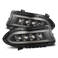 AlphaRex 15-23 Dodge Charger NOVA-Series LED Proj Headlights Blk w/Activtn Light & Seq.Sig / SB DRL - Burkken Auto Parts