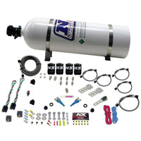 Nitrous Express Ford EFI Dual Stage Nitrous Kit (50-150HP x 2) w/15lb Bottle - Burkken Auto Parts