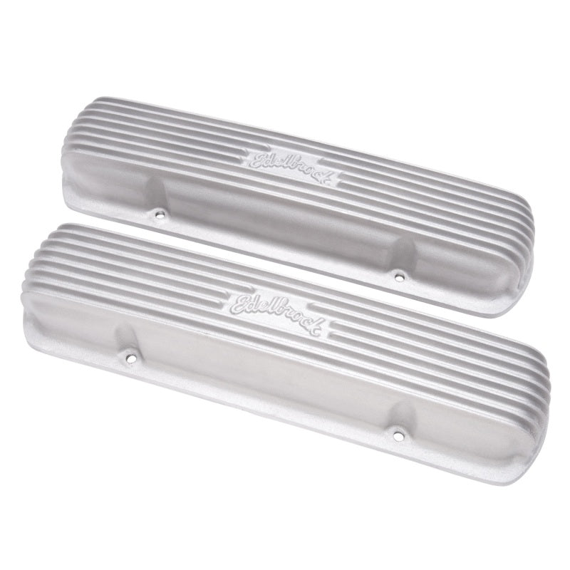 Edelbrock Valve Cover Classic Series Pontiac 1962-1979 301-455 CI V8 Satin - Burkken Auto Parts