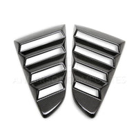 Anderson Composites 2015-2017 Ford Mustang Type-V Style Window Louvers - Vented - Burkken Auto Parts