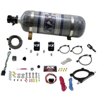 Nitrous Express 11-15 Ford Mustang GT 5.0L High Output Nitrous Plate Kit (50-250HP) w/12lb Bottle - Burkken Auto Parts