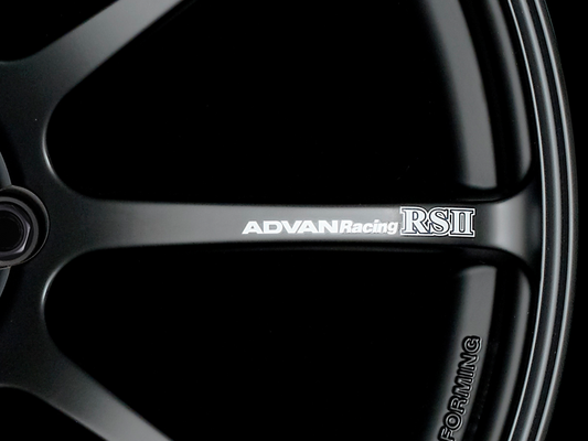 Advan RSII Spoke Sticker (White) - 2 Pack - Burkken Auto Parts