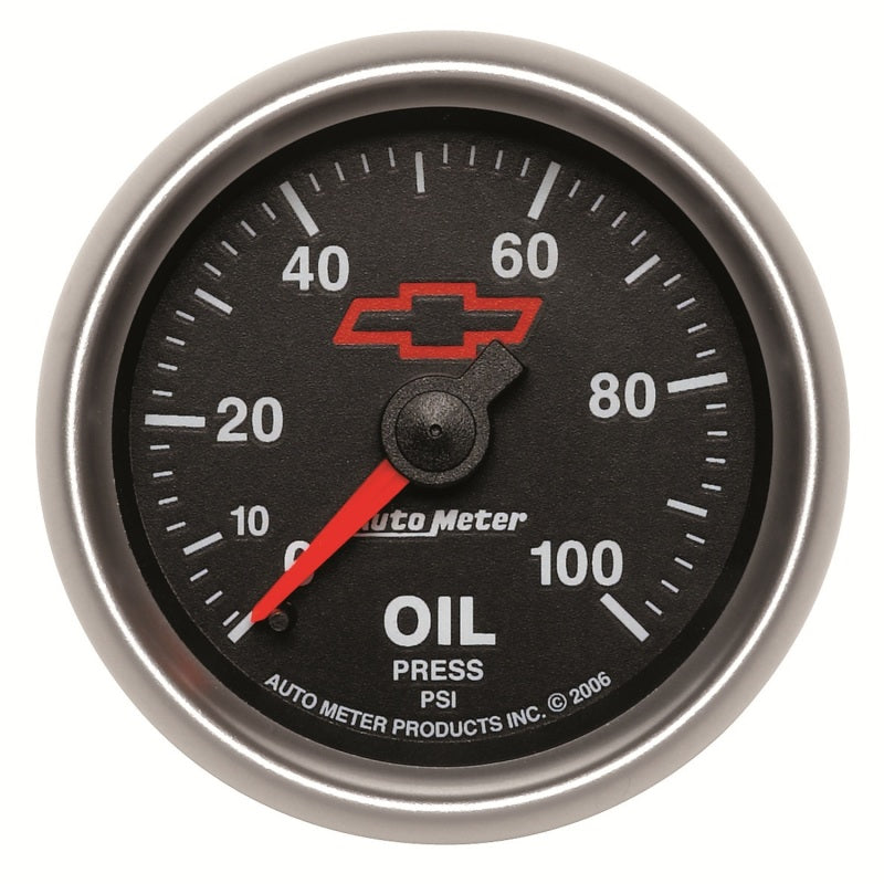 Autometer Sport-Comp II GM 52mm 0-100 PSI Mechanical Oil Pressure Gauge - Burkken Auto Parts