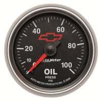 Autometer Sport-Comp II GM 52mm 0-100 PSI Mechanical Oil Pressure Gauge - Burkken Auto Parts