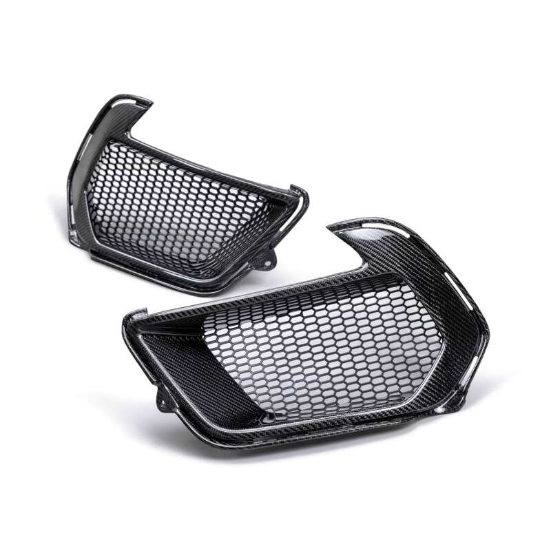 Anderson Composites 21-22 Ford Mustang Mach 1 Carbon Fiber Air Duct Bezels - Burkken Auto Parts