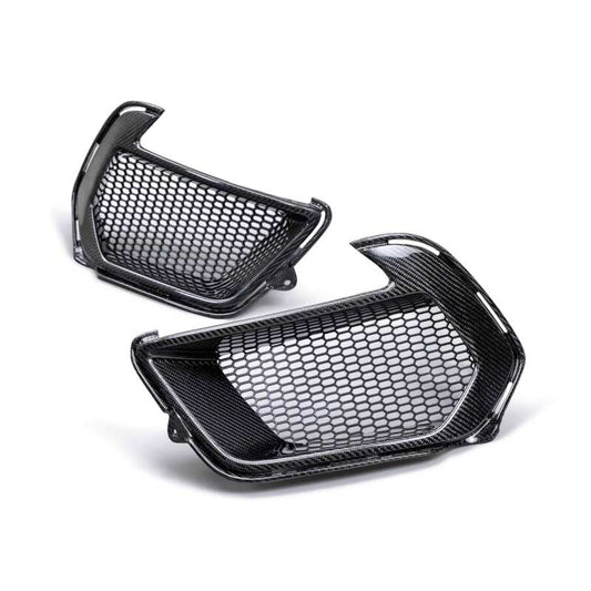 Anderson Composites 21-22 Ford Mustang Mach 1 Carbon Fiber Air Duct Bezels - Burkken Auto Parts
