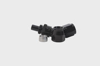 Aeromotive PTFE Hose End - AN-08 - 45 Deg - Black Anodized - Burkken Auto Parts