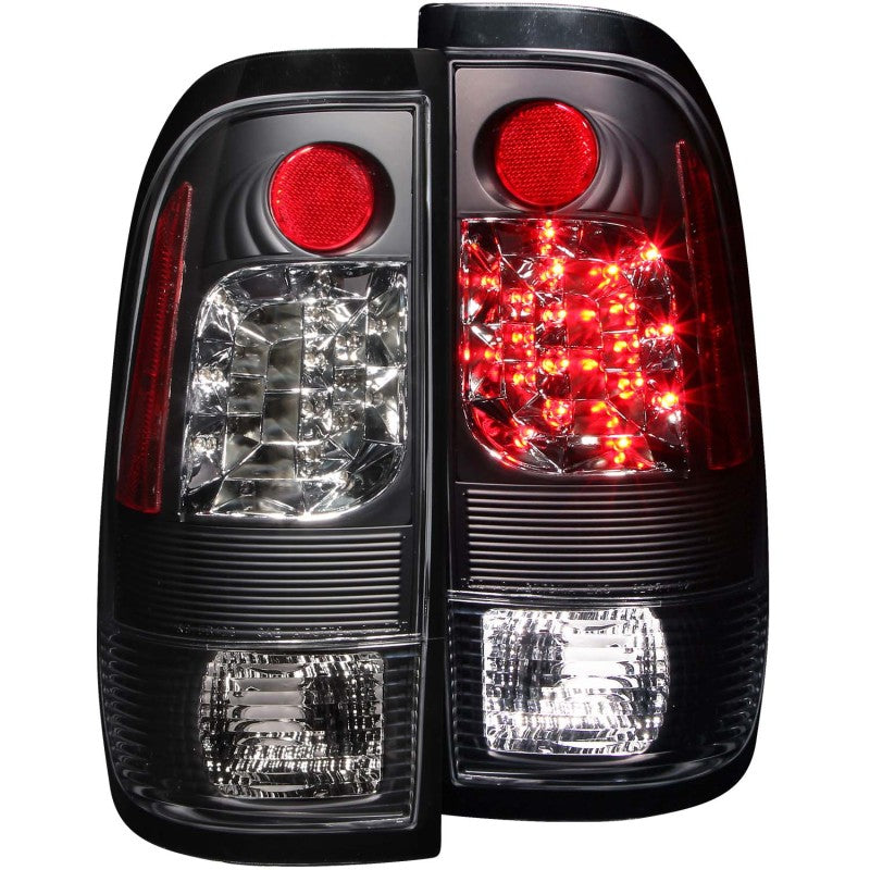 ANZO 1997-2003 Ford F-150 LED Taillights Black - Burkken Auto Parts