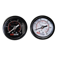 BLOX Racing Liquid-Filled Fuel Pressure Gauge 0-100psi (White Face) - Burkken Auto Parts