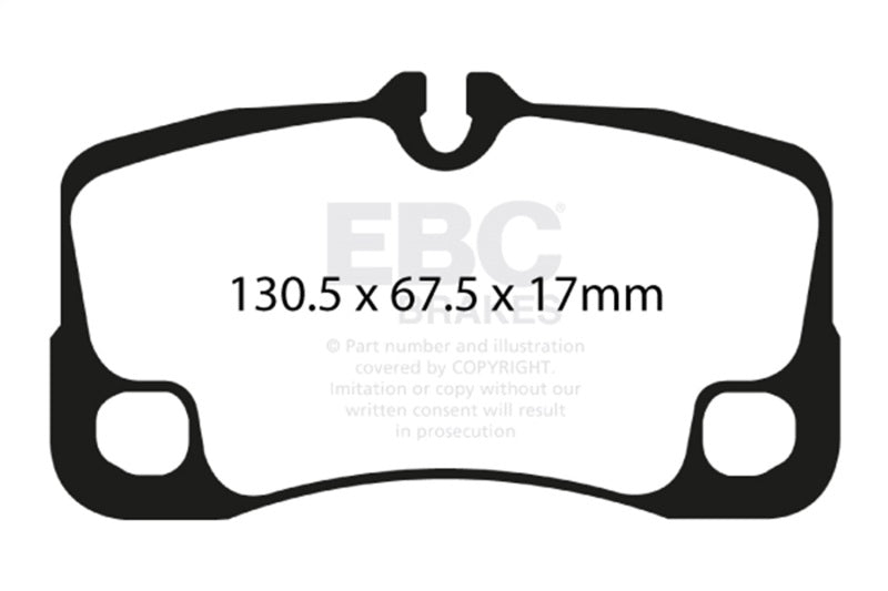 EBC 07-09 Porsche 911 (997) Greenstuff Rear Brake Pads - Burkken Auto Parts