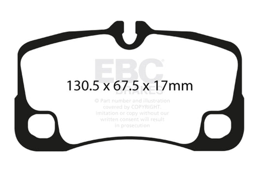 EBC 07-09 Porsche 911 (997) Greenstuff Rear Brake Pads - Burkken Auto Parts