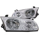 ANZO 2000-2001 Toyota Camry Crystal Headlights w/ Halo Chrome - Burkken Auto Parts