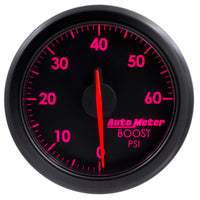 Autometer Airdrive 2-1/6in Boost Gauge 0-60 PSI - Black - Burkken Auto Parts
