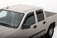 AVS 04-12 Chevy Colorado Crew Cab Ventvisor In-Channel Front & Rear Window Deflectors 4pc - Smoke - Burkken Auto Parts