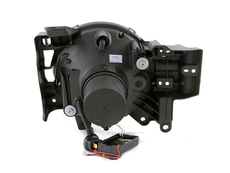 ANZO 2007-2013 Toyota Fj Cruiser Projector Headlights w/ Halo Black - Burkken Auto Parts