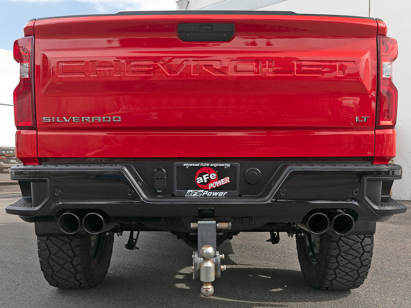 aFe Vulcan Series 3in 304 SS Exhaust Cat-Back w/ Black Tips 2019 GM Silverado/Sierra 1500 V8-5.3L - Burkken Auto Parts