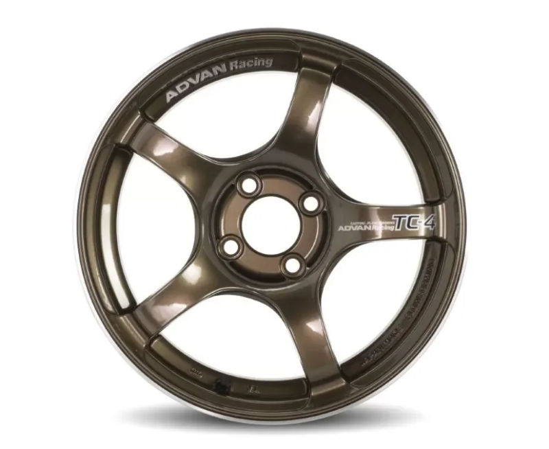 Advan TC4 15x8 +38 4-100 Umber Bronze Metallic And Ring *Min Order Qty of 20* - Burkken Auto Parts