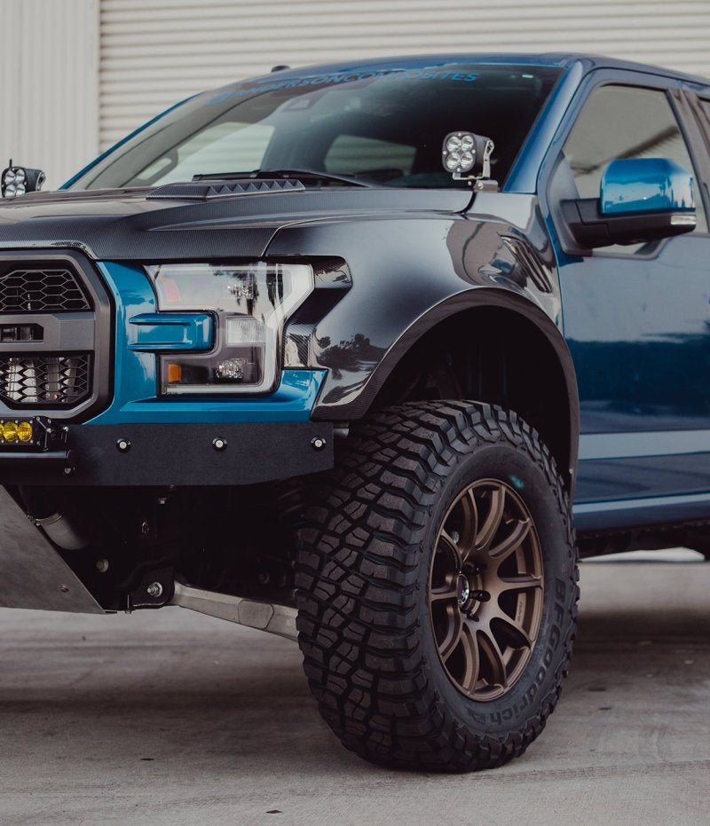 Anderson Composites 17-18 Ford Raptor Type-Wide Carbon Fiber Front Fenders (Pair) - Burkken Auto Parts