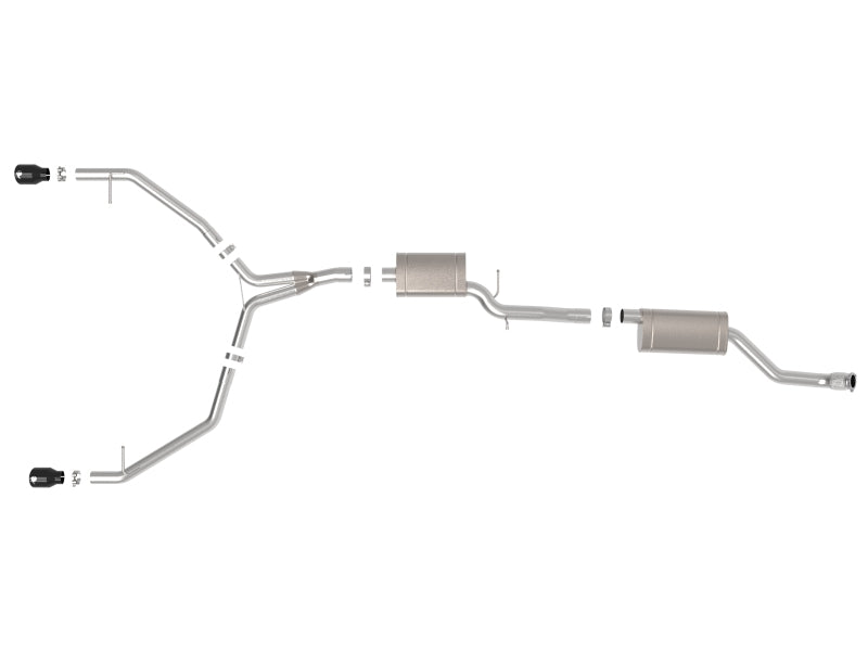 afe MACH Force-Xp 13-16 Audi Allroad L4 SS Cat-Back Exhaust w/Black Tips - Burkken Auto Parts