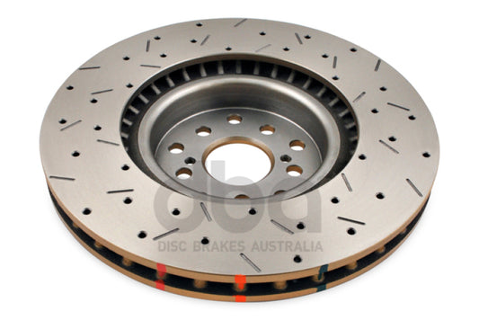 DBA 04-12 Subaru STi/2017 BRZ w/Perf. Pkg. 10 Stud Hole Front Drilled & Slotted 4000 Series Rotor