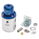 Edelbrock Fuel Pressure Regulator Carbureted 160 GPH 5-10 PSI 3/8In In/Out Returnless Blue/Clear - Burkken Auto Parts