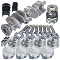 Eagle Chevy 396 3.766in Crank 6.135in I-Beam Rods 17cc Dome 4.165in Pistons Rotating Assembly - Burkken Auto Parts