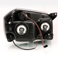 ANZO 2005-2007 Dodge Magnum Crystal Headlight  Black Amber - Burkken Auto Parts