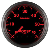 Autometer Elite 52mm 0-60 PSI Boost Peak & Warn w/ Electronic Control Gauge - Burkken Auto Parts