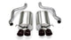 Corsa 2005-2007 Chevrolet Corvette C6 6.0L V8 Black Sport Axle-Back Exhaust - Burkken Auto Parts