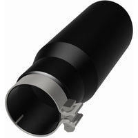 MagnaFlow Tip Stainless Black Coated Single Wall Round Single Outlet 5in Dia 3.5in Inlet 14.5in L - Burkken Auto Parts