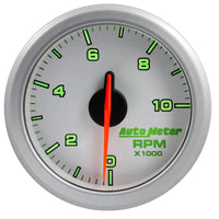 Autometer Airdrive 2-1/6in Tachometer Gauge 0-10K RMP - Silver - Burkken Auto Parts