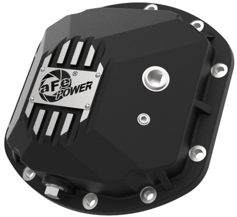 aFe Street Series Dana 30Front Differential Cover Black w/ Machined Fins 97-18 Jeep Wrangler - Burkken Auto Parts