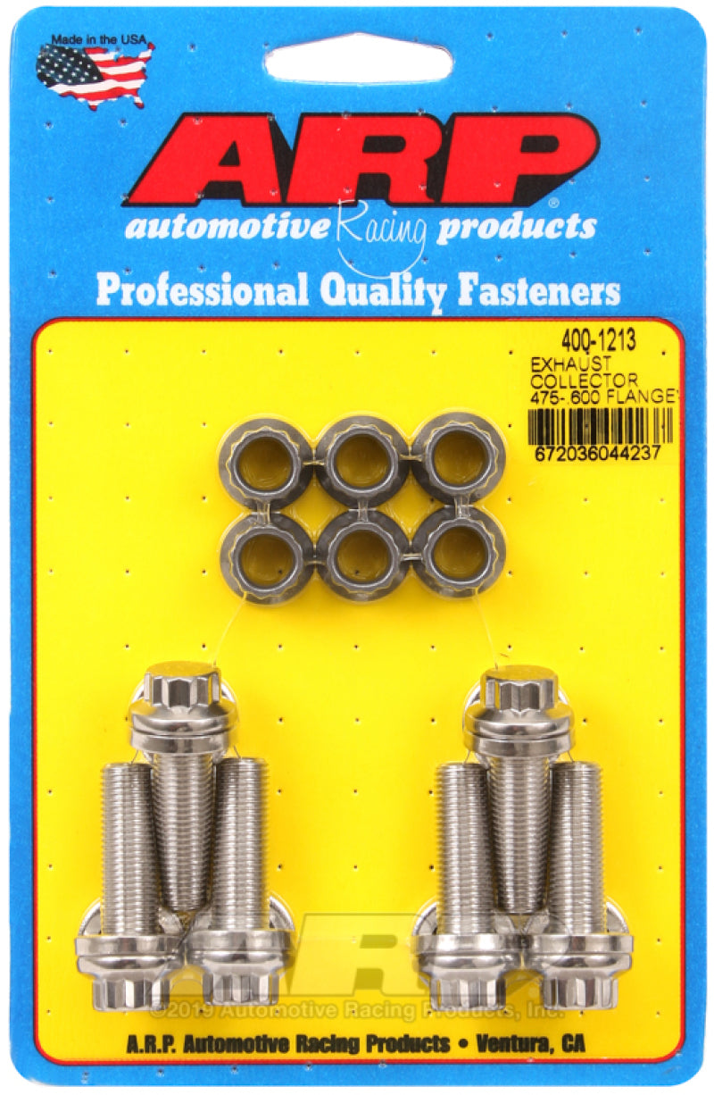 ARP Exhaust Collector .475-.600 Flange Bolt Kit - Burkken Auto Parts