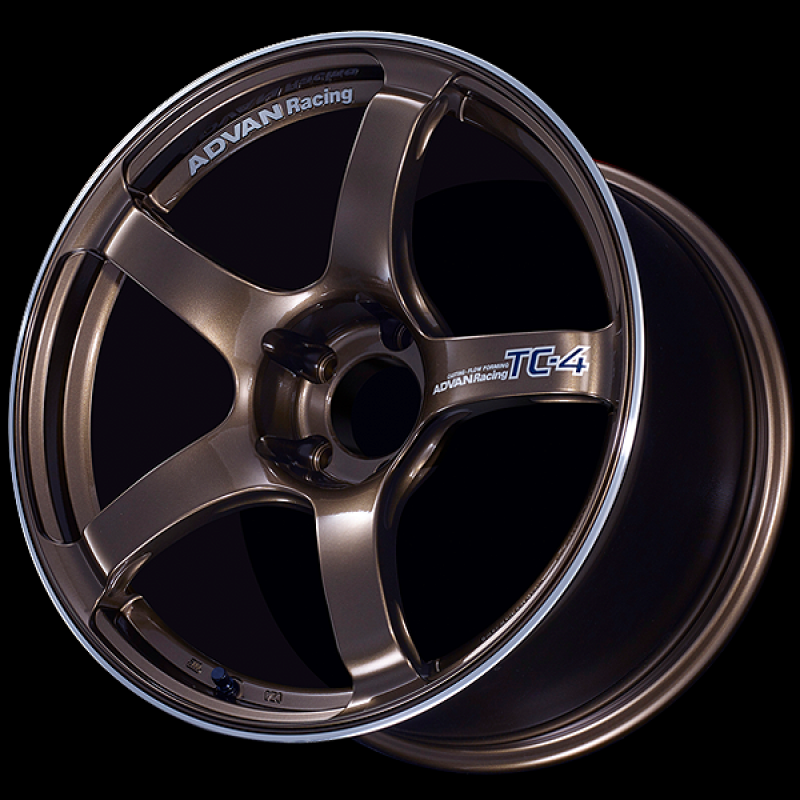 Advan TC4 18x7.0 / +41 Offset / 4x100 / 63mm Bore / Umber Bronze Metallic and Ring - Burkken Auto Parts