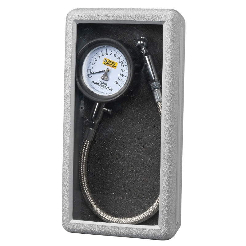 Autometer 0-15PSI Lo-Pressure Tire Pressure Gauge - Burkken Auto Parts