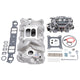 Edelbrock Manifold And Carb Kit Performer RPM Small Block Chevrolet 1957-1986 Natural Finish - Burkken Auto Parts