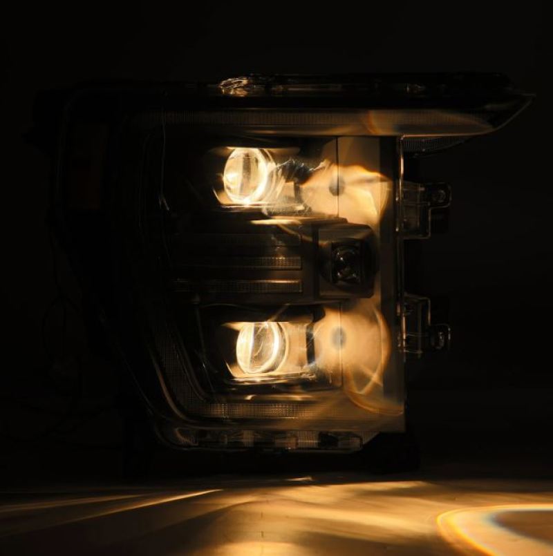 AlphaRex 21-22 Ford F150 PRO-Series Projector headlights Black w/Activ Light/Seq Signal - Burkken Auto Parts