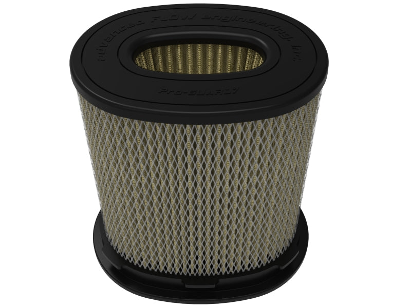 aFe MagnumFLOW Pro GUARD 7 Repl Air Filter 5-1/2x3-1/2 in F x 8-1/4x6 in B x 8x5-3/4 in T x 9in H - Burkken Auto Parts