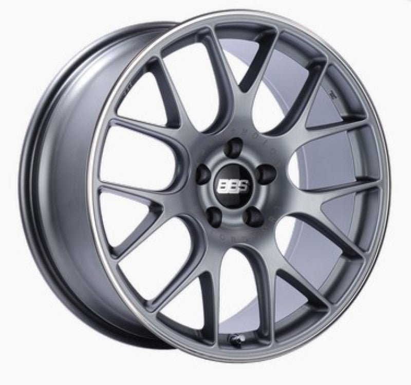 BBS CH-R 20x10 5x112 ET18 CB66.5 Satin Titanium Polished Rim Protector Wheel - Burkken Auto Parts