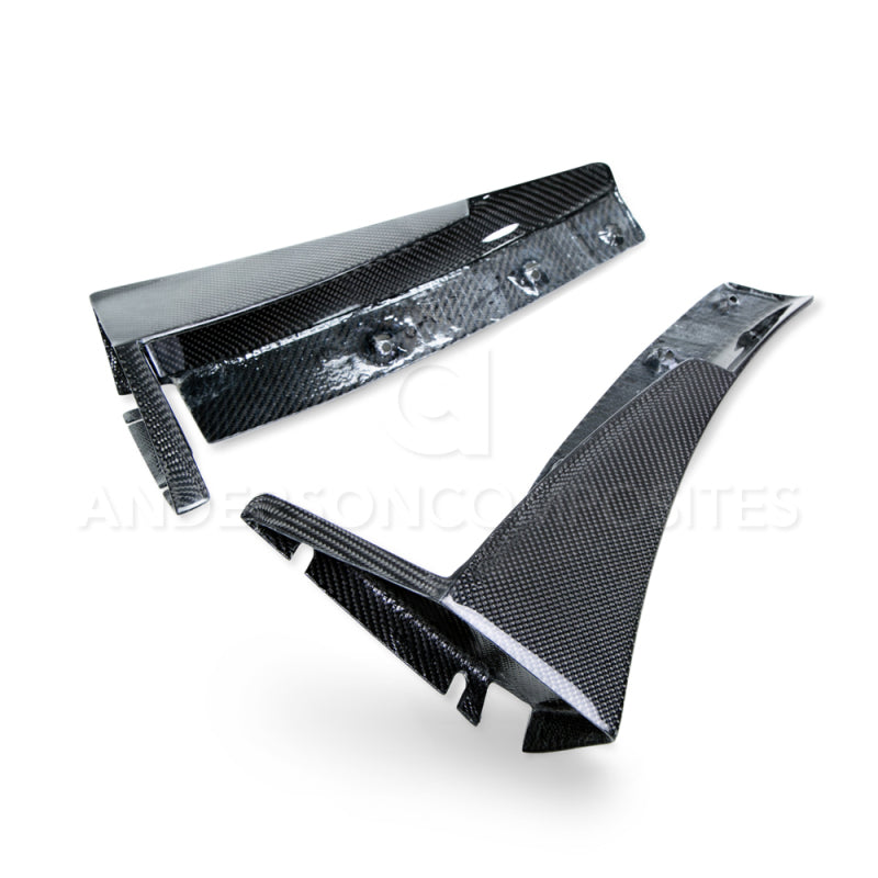Anderson Composites 14+ Chevrolet Corvette C7 Z06 Front Bumper Canards - Burkken Auto Parts