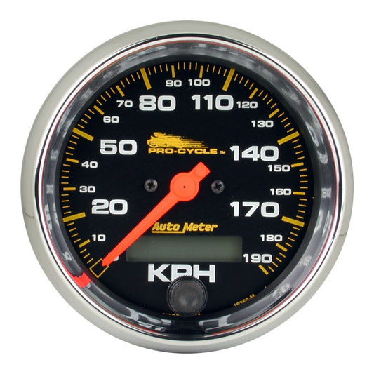 Autometer Pro-Cycle Gauge Speedo 3 3/4in 120 Mph Elec Black - Burkken Auto Parts