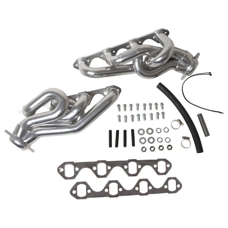 BBK 86-93 Mustang 5.0 Shorty Tuned Length Exhaust Headers - 1-5/8 Silver Ceramic - Burkken Auto Parts