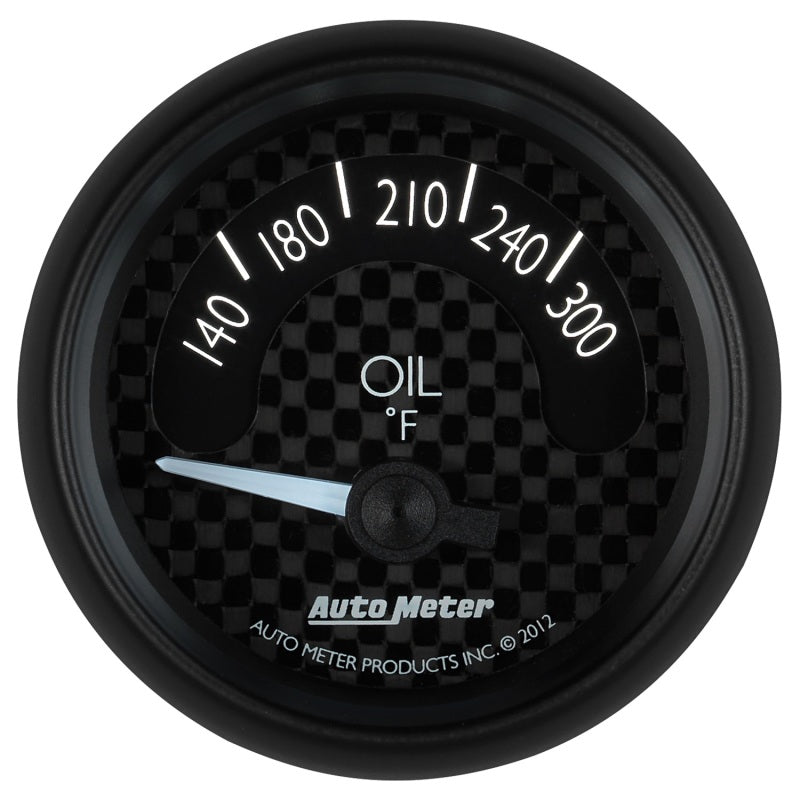Autometer GT Series 52mm Short Sweep Electronic 140-300 Deg F Oil Temperature - Burkken Auto Parts