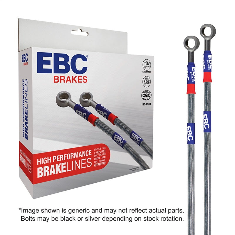 EBC 2002 Chevrolet Silverado 1500 (2WD) Ext Cab Stainless Steel Brake Line Kit - Burkken Auto Parts