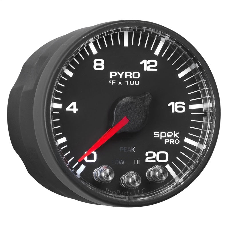 Autometer Spek-Pro 52.4mm 0-2000F Digital Stepper Motor Pyrometer Gauge - Burkken Auto Parts